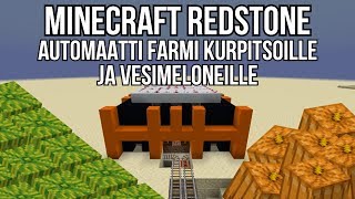 Minecraft Redstone: Automaattinen Kurpitsa/Meloni Farmi