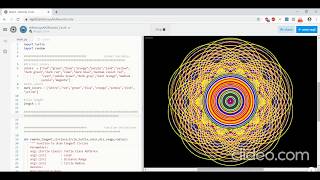 Rangoli Circle Design Python Turtle