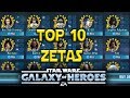 Top 10 Zetas April 2018 | Star Wars: Galaxy Of Heroes - SWGOH