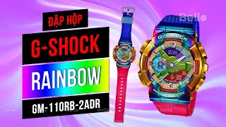 Đập hộp Siêu phẩm G-Shock Rainbow GM-110RB-2ADR vỏ kim loại tại Bello Lê Thái Tổ