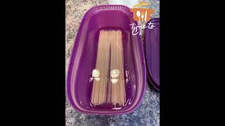 Spaghetti sans faire bouillir de l’eau! Cuit-Pate de Tupperware