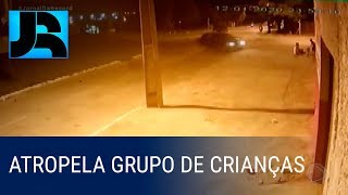 Motorista embriagado atropela grupo de crianças na região metropolitana de Goiânia