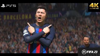 FIFA 23-Inter Milan vs Barcelona-UEFA Champions League 22/23 Group Stage Full Match PS5 Gameplay |4K