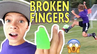 SOCCER GAME with Broken Fingers!