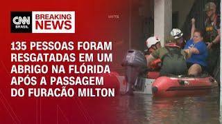 135 pessoas foram resgatadas em um abrigo na Flórida após a passagem do furacão Milton | LIVE CNN