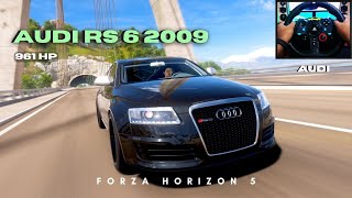 Audi RS 6 2009 | Forza Horizon 5 | Steering Wheel Gameplay#forzahorizon5 #gaming