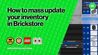 How To Mass Update Your Inventory in Brickstore - LEGO Bricklink \u0026 Brick Beginners Owl Series