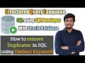24.How to Remove Duplicates in SQL using Distinct Keyword l DISTINCT l SQL l SQL Developer