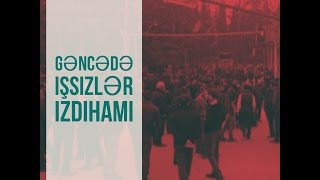 Gəncədə işsizlər izdihamı