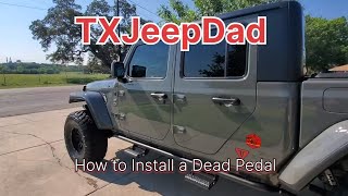 How to Install a Dead Pedal - Jeep Gladiator, Why didn't Jeep add this option?? [ep 16]