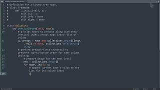 Leetcode 314. Binary Tree Vertical Order Traversal in Python | Python Leetcode | Python Tutorial