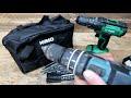 kimo cordless impact driver drill 20v max review unboxing