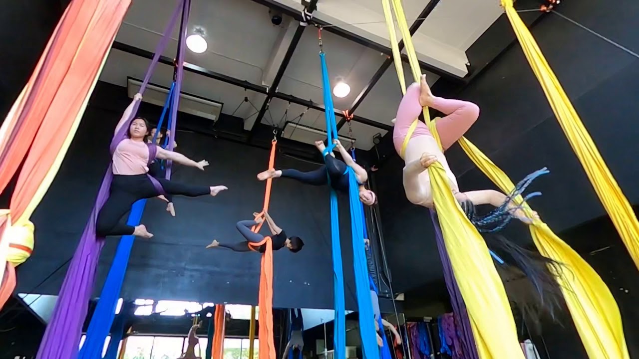Aerial Silks Beginner Class Youtube