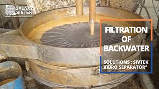 Filtration Of Backwater For Pulp Recovery