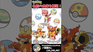 ポケモン名の由来『ブビィ・ブーバー・ブーバーン』 #Shorts