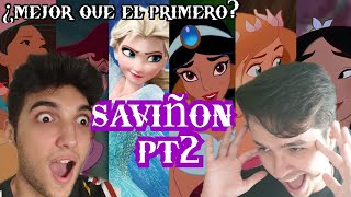 Españoles REACCIONAN a los SAVIÑON ft PRINCESAS DISNEY PARTE 2 (POR PRIMERA VEZ) latino vs español