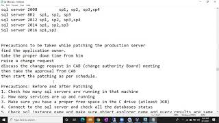 SQL DBA Batch 38 Class 29