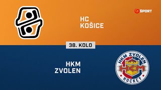 38. kolo: HC Košice – HKM Zvolen 3:2 (HIGHLIGHTY)