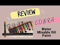 ROYAL TALENS COBRA WATER MIXABLE OIL PAINTS:  Unboxing Set & Pigment Discussion