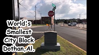 World's Smallest City Block in Dothan, Alabama