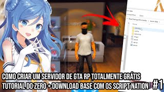 Como criar uma cidade Gta RP FiveM do zero #1 | Download Base clean + scripts nation rodando!