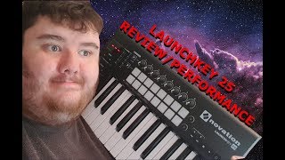 LaunchKey 25 Midi Keyboard Unboxing/Performance (Brandon's World)