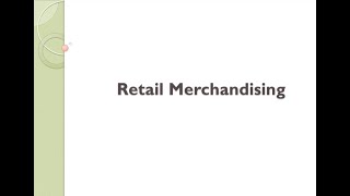 Retail Merchandising