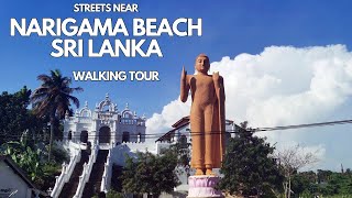 Streets near Narigama Beach | Hikkaduwa | Walking Tour | Sri Lanka 60fps