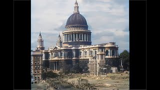 What glorious London really was like during WWII (1939-1945) in color! [A.I. enhanced & colorized]