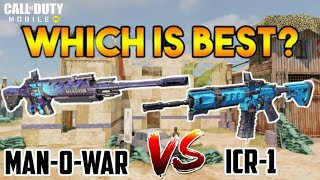 Call Of Duty Mobile : MAN-O-WAR vs ICR-1 (which is best gun ) Assault Rifle  #2