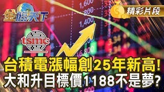 台積電漲幅創25年新高！ 大和升目標價1188不是夢？｜金臨天下 20241225