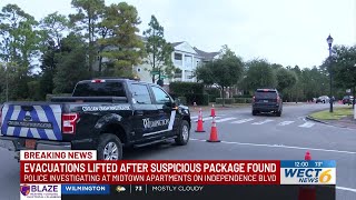 Road reopens, evacuations lifted after suspicious package investigation in Wilmington