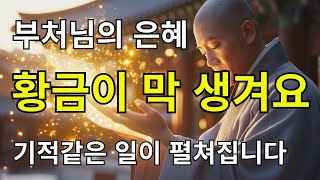 ※너무나 간절하게 빌면 황금비가 내린다! 절실한 기도로 찾아오는 내 삶의 복덕 #황금기도 #금전운 #행운음악 #불교음악 #불교노래