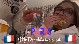 Paris - McDonalds taste test