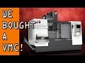 We bought a VMC!  Haas VM3 with 5-axis!