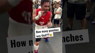 Manny Pacquiao shadow boxing