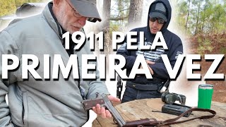 SARGENTO AMERICANO atira com 1911 pela primeira vez! O resultado é surpreendente..