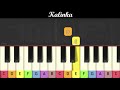 traditional song kalinka very easy piano for children or begginers