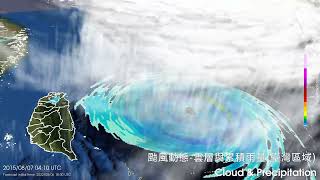 從多種角度觀看天氣-數值天氣預報3D颱風影片