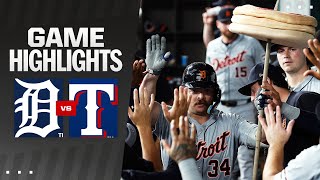 Tigers vs. Rangers Game Highlights (6/3/24) | MLB Highlights