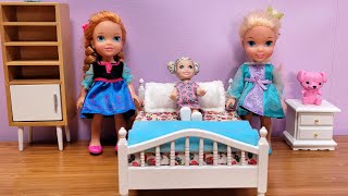 New bed ! Elsa & Anna toddlers buy furniture - Barbie - store
