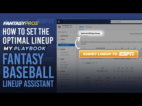 How do I set my lineup in fantasy baseball?