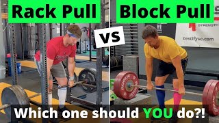 Rack Pull vs Block Pull: What's the Difference, and Which One Should YOU Do?