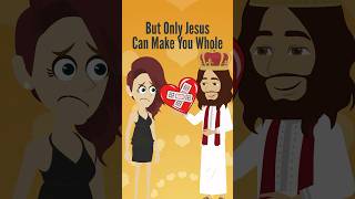 Only Jesus Can REALLY Heal Your Heart ❤️ 💜💛 #shorts #youtube #fypシ #jesus #bible