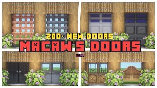 NEW DOOR VARIANTS in MINECRAFT!!! (Macaw's Doors 1.19.4)