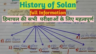 ##HP GK##History of Solan district##सोलन का इतिहास##HP GK DISTT WISE##Detailed explanation##