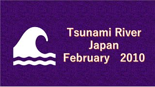 津波　Japan Tsunami, Waves climb by earthquake.