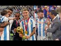 Salt Bae snatch the World Cup trophy from Lisandro Martinez After Pestering Messi for a selfie
