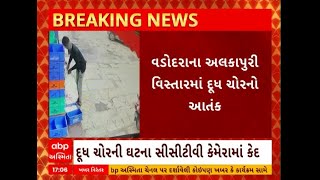 Vadodara: વડોદરાના અલકાપુરી વિસ્તારમાં દૂધ ચોરનો આતંક