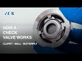 How a CHECK VALVE works - hydraulic valve - clapet - ball - butterfly